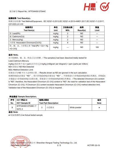 歐盟包材檢測報告